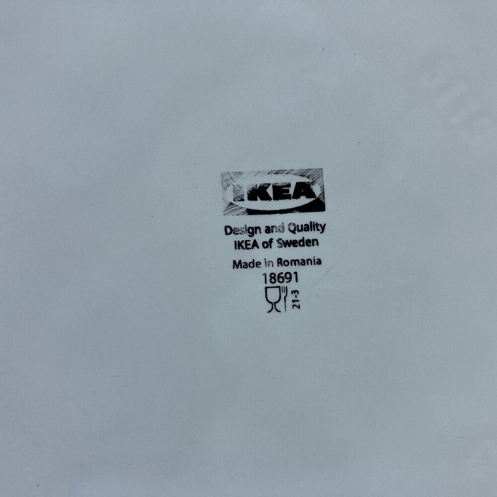 Set of 3 Ikea Dessert Salad Side Plates FRIKOSTIG 7 3/8" - Picture 3 of 3
